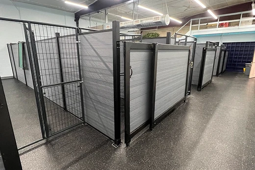 The spacious boarding space at Cape Club Canine